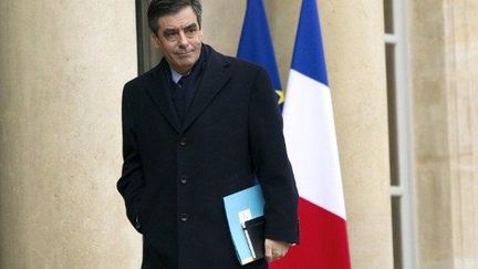 François Fillon arrive à l'Elysée, le 17 février 2012. (AFP - Lionel Bonaventure)