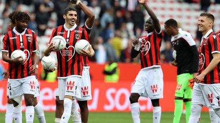 Nice, a fini par faire craquer Lens pour cette première journée de Ligue 1. (VALERY HACHE / AFP)