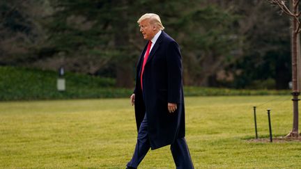 Le président américain Donald Trump à Washington (Etats-Unis), le 23 janvier 2020. (KEVIN LAMARQUE / REUTERS)