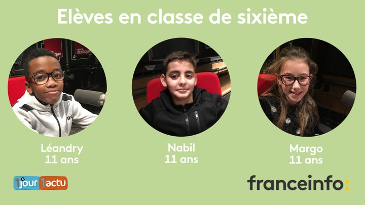 franceinfo junior, une émission en partenariat avec le magazine d'actualités pour enfants 1jour1actu et 1jour1actu.com. (FRANCEINFO / RADIOFRANCE)