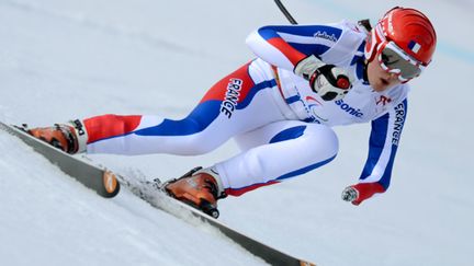 Marie Bochet une fois de plus impressionnante sur le Super-Combiné (KIRILL KUDRYAVTSEV / AFP)