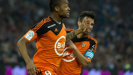 Jordan Ayew a inscrit un doublé contre son ancien club (BERTRAND LANGLOIS / AFP)