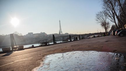 Vague de froid, à Paris, le 19 janvier 2017. (MAXPPP)