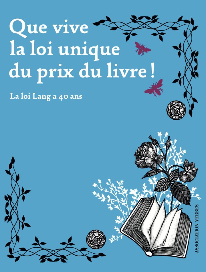 Couverture de "Que vive la loi unique du prix du livre", avril 2021 (Association Verbes / Gallimard)