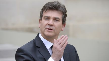 Le ministre de l'Economie, Arnaud Montebourg, le 4 avril 2014 &agrave; Paris. (LIONEL BONAVENTURE / AFP)