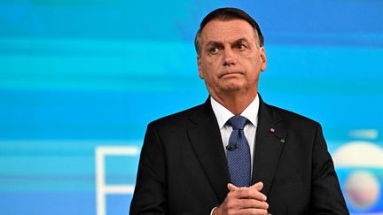 L'ancien président du Brésil Jair Bolsonaro le 28 octobre 2022, à Rio de Janeiro. (MAURO PIMENTEL / AFP)