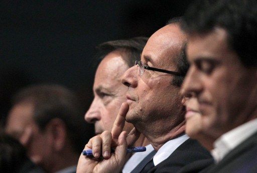 Le 22 octobre, François Hollande est officiellement investi candidat par le Parti socialiste. (Joël Saget/AFP)