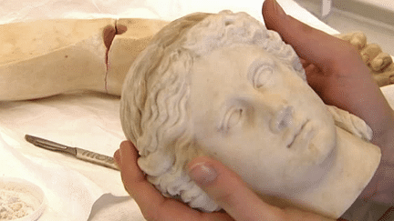 Retauration complète de la statue romaine de Démeter au Louvre-Lens
 (France 3 / Culturebox)