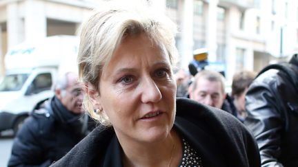 Nadine Morano arrive au si&egrave;ge de l'UMP, &agrave; Paris, le 22 novembre 2012. (THOMAS SAMSON / AFP)