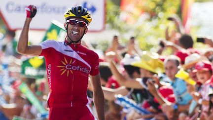 Daniel Navarro vainqueur de la 13e étape de la Vuelta 2014 (JAIME REINA / AFP)