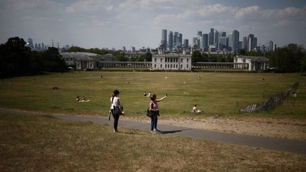 Le Greenwhich Park à Londres (Royaume-Uni), le 14 juin 2023. (HENRY NICHOLLS / AFP)