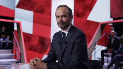 Le Premier ministre, Edouard Philippe, sur le plateau de "L'Emission politique" de France 2, le 28 septembre 2017. (THOMAS SAMSON / AFP)