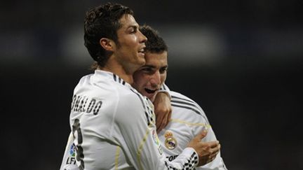 Le duo offensif du Real Madrid Cristiano Ronaldo-Higuain