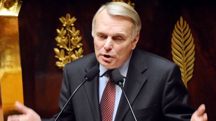 Jean-Marc Ayrault&nbsp;le 1er avril 2008 lors d'un d&eacute;bat&nbsp;&agrave; l'Assembl&eacute;e nationale &agrave; Paris. (PATRICK HERTZOG / AFP)