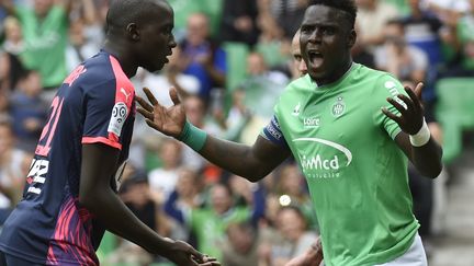 Cédric Yambéré (à guahce) et Moustapha Bayal Sall voudront se rassurer en Europa League après leurs débuts de championnat ratés (PHILIPPE DESMAZES / AFP)