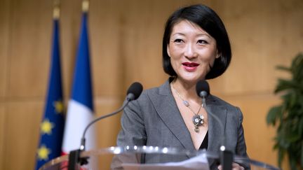 La ministre des PME Fleur Pellerin, le 24 juin 2013, au minist&egrave;re de l'Economie (Paris). (LIONEL BONAVENTURE / AFP)