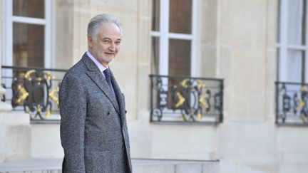 Jacques Attali, le 21 avril 2017. (JULIEN DE ROSA / EPA)