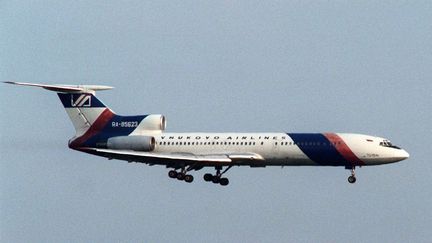 Un Tupolev Tu-154, semblable à celui qui s'est écrasé, dimanche, en&nbsp;mer Noire. (MISHA JAPARIDZE/AP/SIPA / AP)