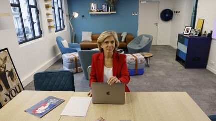 La candidate Les Républicains à la présidentielle, Valérie Pécresse, le 4 janvier 2022 à Paris. (LUDOVIC MARIN / AFP)