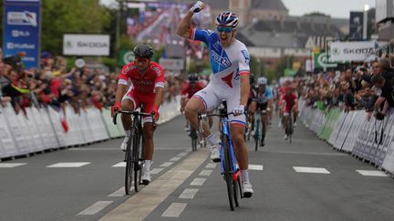 Une épreuve du championnat de France de cyclisme à Saint-Omer le 25 juin 2017. (MAXPPP)