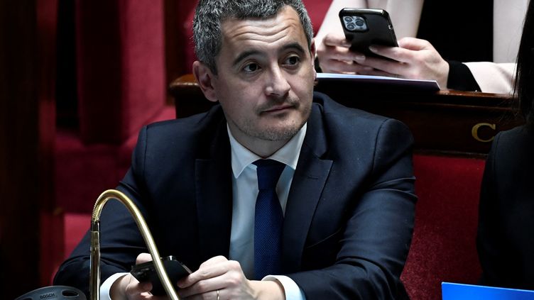 Gérald Darmanin, Minister of the Interior, Tuesday January 31, 2023. (STEPHANE DE SAKUTIN / AFP)