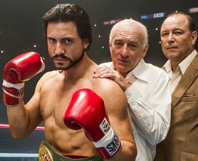 Robert De Niro est Ray Arcel, l'entraîneur de Roberto Duran (Edgar Ramirez) dans "Hands of stone" de Jonathan Jakubowic.
 (Lotus Entertainment)