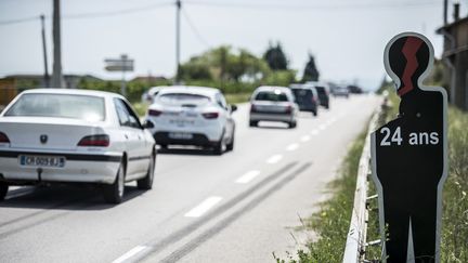 Sur le bord de la Nationale 7, dans la Dr&ocirc;me. (JEAN-PHILIPPE KSIAZEK / AFP)