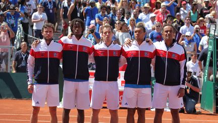 Tsonga, Gasquet, Simon, Monfils lors de leur dernière sélection commune en 2016 (GILLES MOREL / CROWDSPARK)