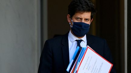 Le ministre de l'Agriculture Julien Denormandie à l'Elysée lors du conseil des ministers ,le 1er septembre 2021 à Paris. (CHRISTOPHE ARCHAMBAULT / AFP)