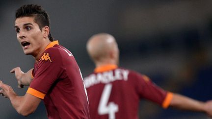 Erik Lamela sous les couleurs de la Roma (FILIPPO MONTEFORTE / AFP)