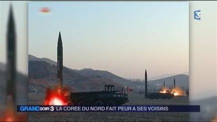 La Corée du Nord a procédé à des tirs de missiles vers la mer du Japon. (FRANCE 3)