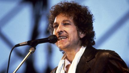 Bob Dylan lors d'un concert à Gothenburg (Suède), le 24 mai 1984. (ROGER TURESSON / SCANPIX SWEDEN)