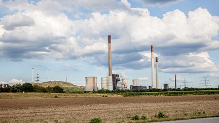 Une centrale électrique&nbsp; à Scholven, en Allemagne, en août 2020. (FOTOSTAND / K. SCHMITT / FOTOSTAND)