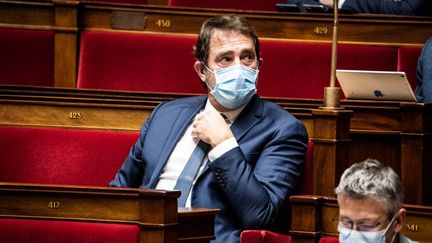 Le président des députés LREM Christophe Castaner à l'Assemblée nationale à Paris le 3, novembre 2020. (XOSE BOUZAS / HANS LUCAS / AFP)