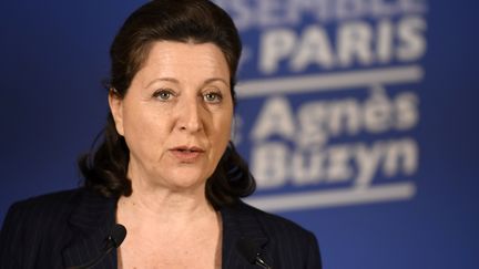 Agnès BuzYn candidate LREM à la mairie de Paris, le 15 mars 2020. (JULIEN DE ROSA / POOL)