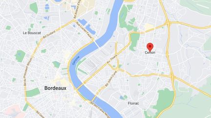 La commune de Cenon, près de Bordeaux, en Gironde.&nbsp; (GOOGLE MAPS)