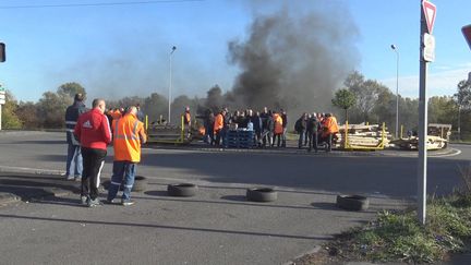 Le site de l'aciérie Ascoval, dans le Nord, le 23 octobre 2018. (GILLES GALLINARO / RADIO FRANCE)