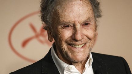 Jean-Louis Trintignant, 86 ans, en conférence de presse à Cannes 2017.
 (Laurent Emmanuel / AFP)