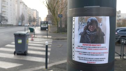 L'avis de recherche diffus&eacute; &agrave; la suite de la disparition de Marie Lama, dans la nuit du 16 au 17 janvier 2015 &agrave; Rennes (Ille-et-Vilaine). Son corps a &eacute;t&eacute; retrouv&eacute; le 21 f&eacute;vrier 2015. (  MAXPPP)