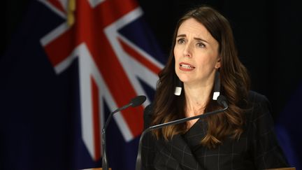 La Première ministre néo-zélandaise Jacinda Ardern le 30 novembre 2020 à Wellington (Nouvelle-Zélande) (MARTY MELVILLE / AFP)