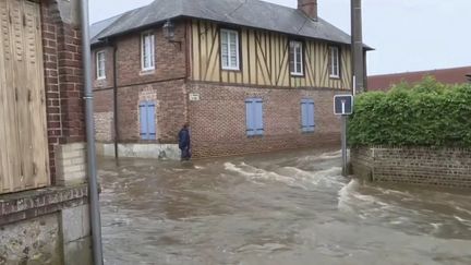 Les pluies diluviennes se sont abattues sur la France entre le lundi 21 et le mardi 22 juin, et ont fait des dégâts dans la Marne. (CAPTURE ECRAN FRANCE 3)