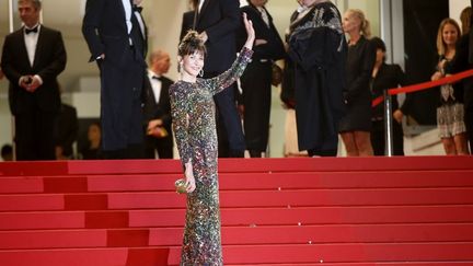 L'actrice Sophie Marceau arrive au Festival de Cannes pour la projection de Shan He Gu Ren, le 20 mai 2015. (VALERY HACHE / AFP)