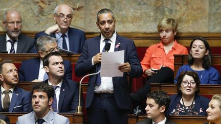 Mustapha Laabid, député LREM d'Ille-et-Vilaine, le 17 octobre 2017, à l'Assemblée nationale. (MAXPPP)