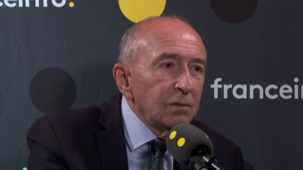 Gérard Collomb, invité de franceinfo, dimanche 20 octobre.&nbsp; (FRANCEINFO / RADIOFRANCE)