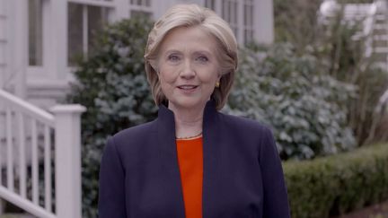 Capture d'&eacute;cran de la vid&eacute;o o&ugrave; Hillary Clinton annonce sa candidature &agrave; la pr&eacute;sidentielle am&eacute;ricaine, le 12 avril 2015. ( AP / SIPA )