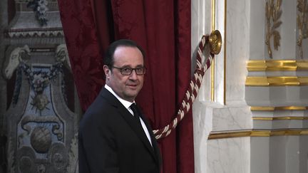 Le président de la République François Hollande à l'Elysée, le 22 novembre 2016. (STEPHANE DE SAKUTIN / AFP)