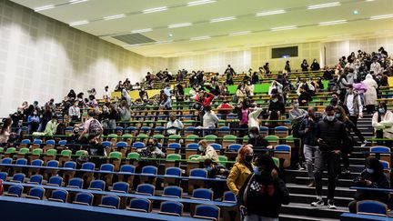 Un amphithéâtre de l'université Jean Jaurès à Toulouse (Garonne) le 14 octobre 2020. (LILIAN CAZABET / HANS LUCAS / AFP)