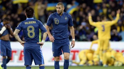 Les joueurs français Mathieu Valbuena et Karim Benzema