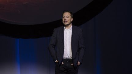 Le patron de Tesla, Elon musk, le 21 septembre 2016 à&nbsp;Guadalajara (Mexique). (HECTOR GUERRERO / AFP)