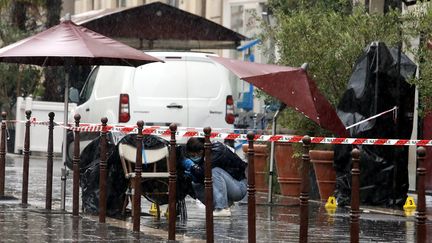 Des policiers dans le centre-ville de Nice (Alpes-Maritimes), le 4 décembre 2022. (MAXPPP)